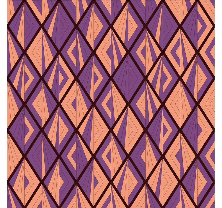 Tapet geometric cu motiv diamant geometric - TenStickers