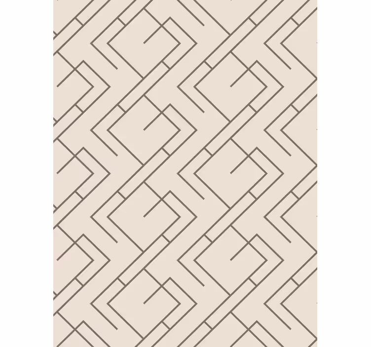 Tapet geometric cu model liniar elegant - TenStickers