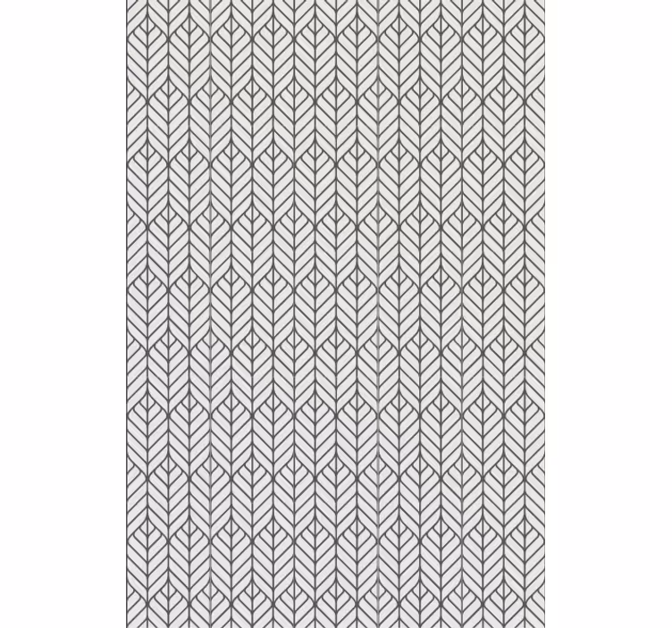 Birou tapet cu modele elegante de frunze - TenStickers