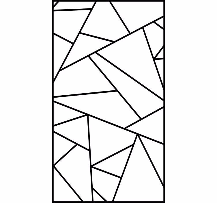 Tapet modern linii geometrice negre design minimalist - TenStickers