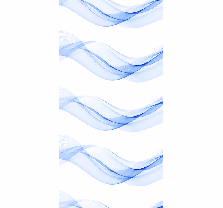 Tapet modern val abstract albastru - TenStickers