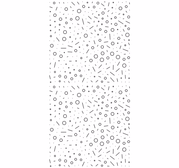 Tapet modern model forme alb-negru - TenStickers