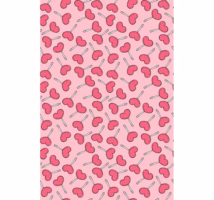Tapet modern cu forme de inimă - TenStickers
