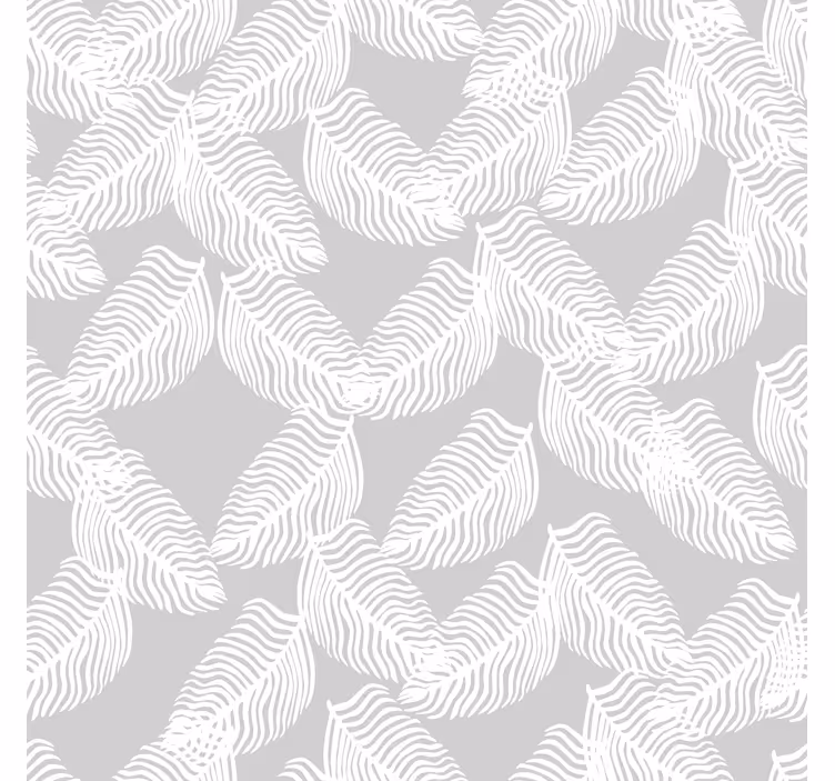 Tapet modern floral minimalist gri - TenStickers