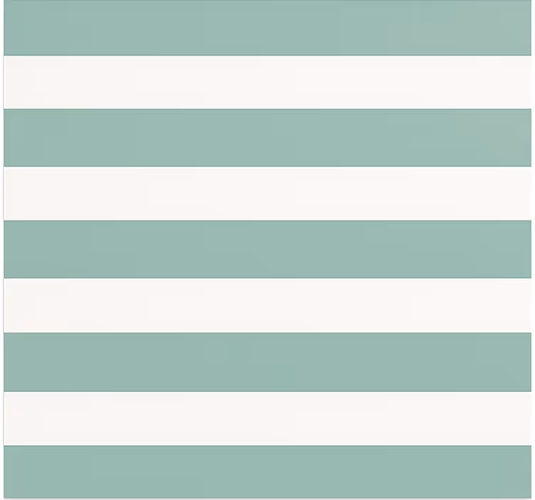 Tapet de sufragerie verde teal cu dungi - TenStickers