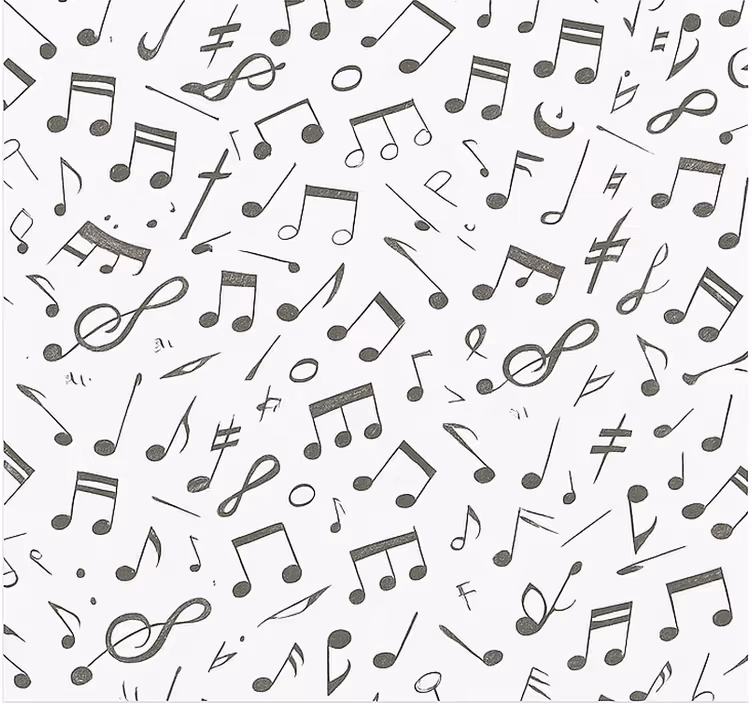 Tapet tineret cu model note muzicale - TenStickers
