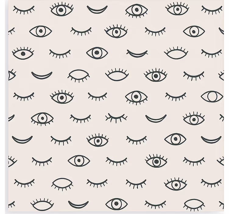 Tapet tineret cu model de ochi cu gene - TenStickers