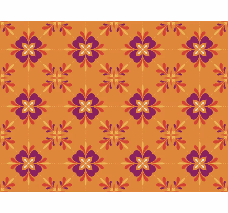 Tapet bucătărie plăci colorate - TenStickers