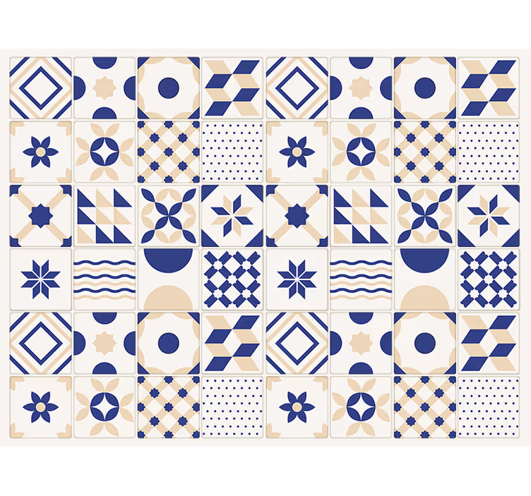 Tapet bucătărie stil gresie ceramică - TenStickers