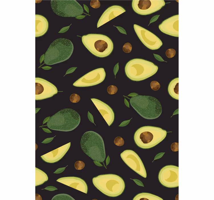 Tapet bucătărie cu motiv de avocado - TenStickers