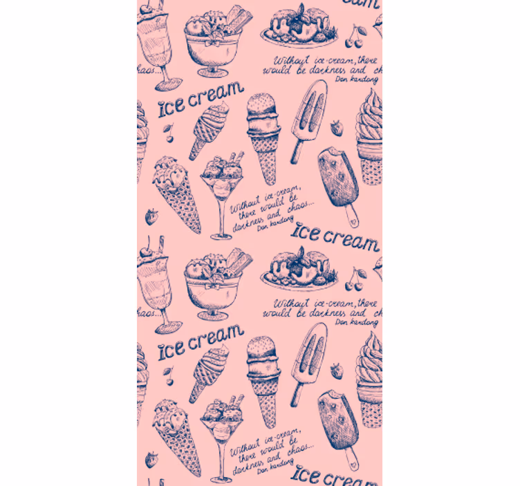 Tapet bucătărie delicii cu înghețată - TenStickers