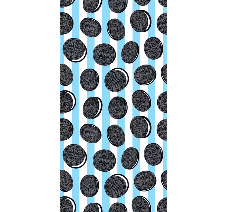 Tapet bucătărie model dungi oreo - TenStickers
