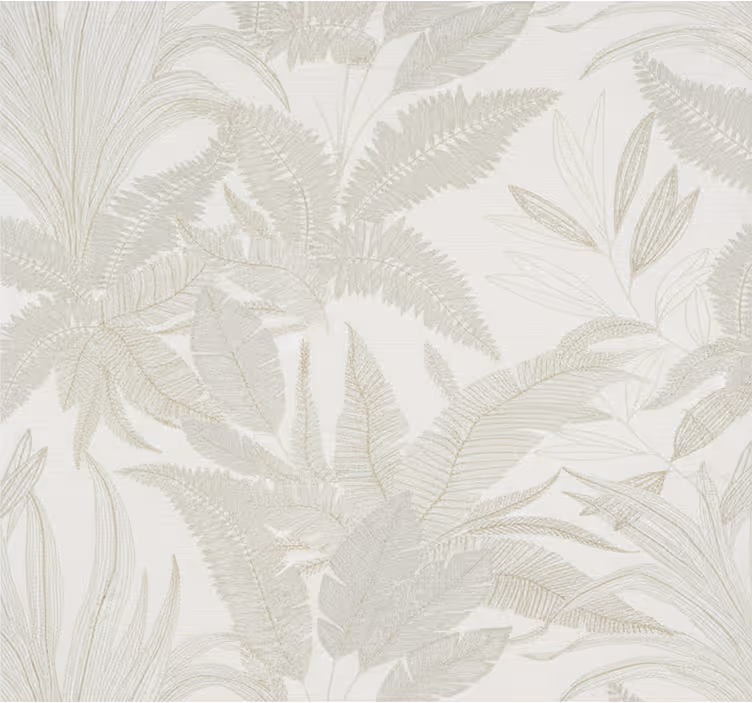 Tapet dormitor mural botanic bej - TenStickers
