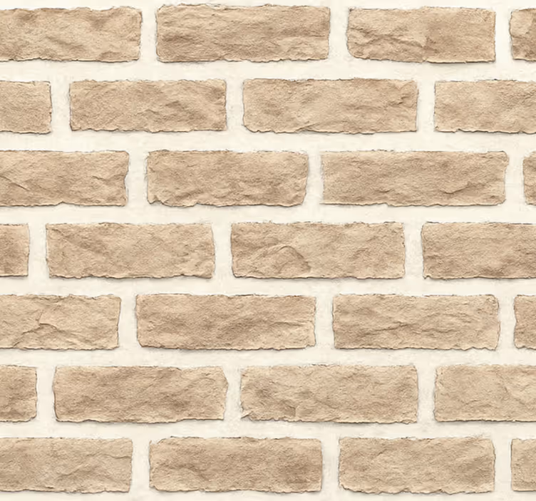 Tapet camera de zi cărămidă rustică din piatră sandstonă - TenStickers