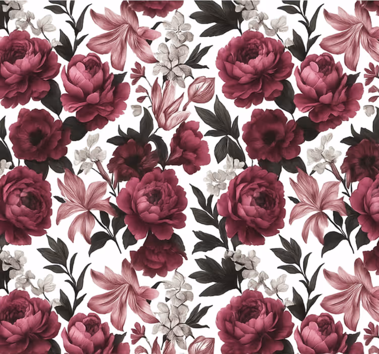Tapet camera de zi flori olandeze melancolice - TenStickers