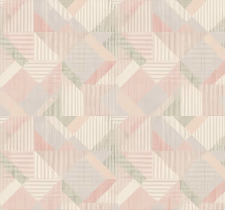 Tapet dormitor geometric țesut pastelat - TenStickers