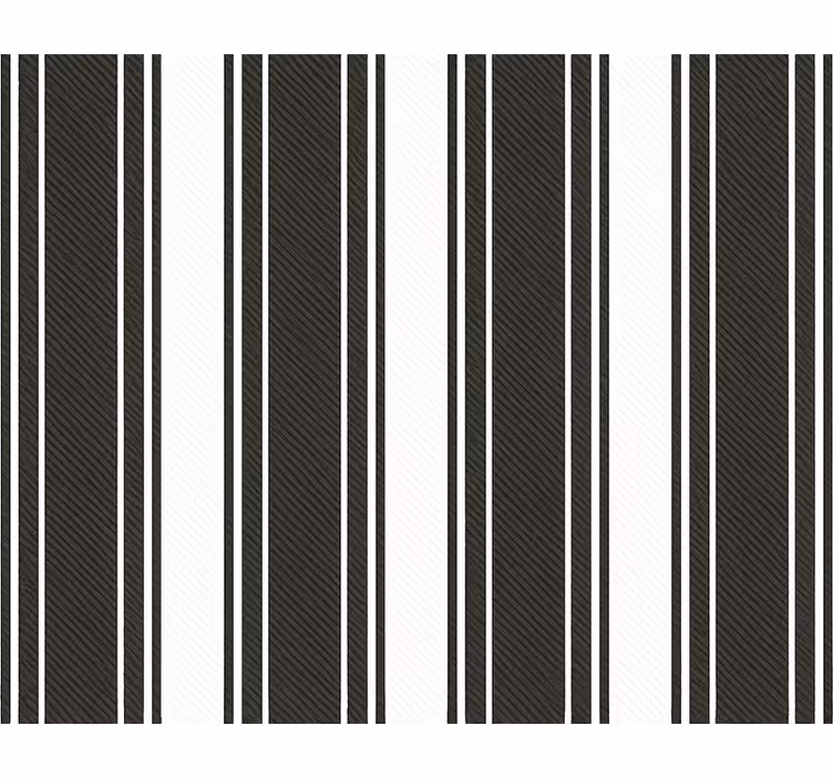 Tapet camera de zi dungi vintage alb-negru - TenStickers