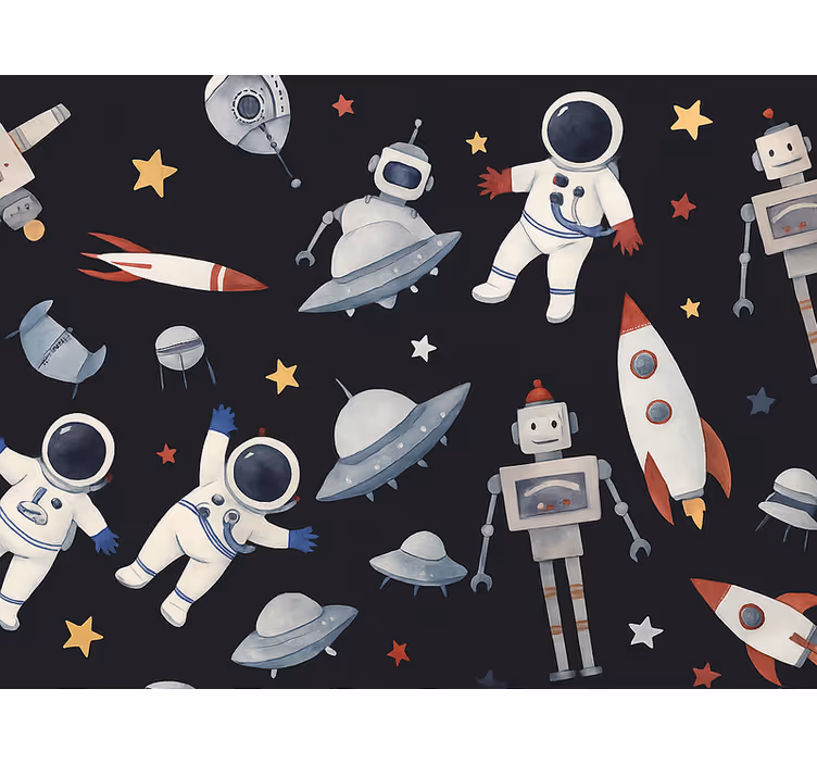 Tapet copii universul cosmic al copiilor - TenStickers
