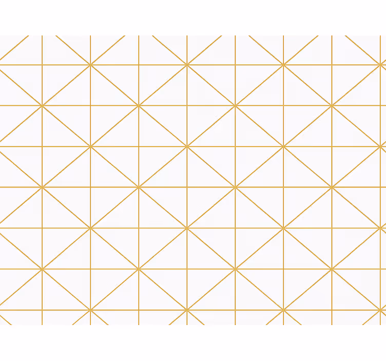 Tapet dormitor geometric auriu - TenStickers