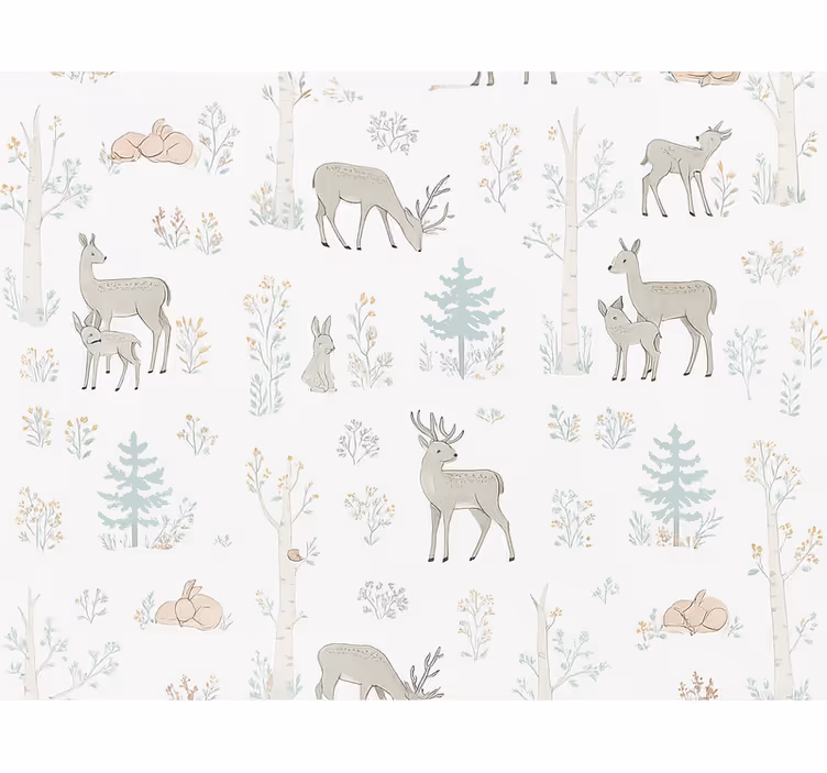 Tapet dormitor floral pentru copii - TenStickers