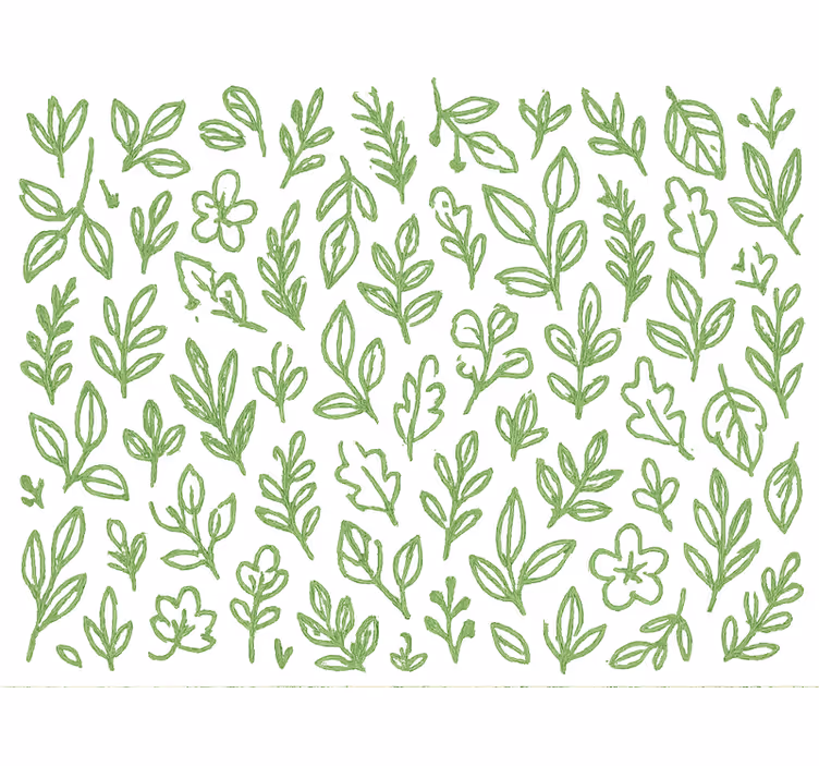 Tapet copii verde botanic - TenStickers
