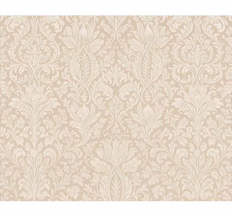 Tapet dormitor floral bej clasic - TenStickers