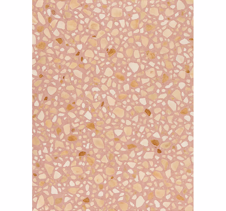 Tapet piatră terrazzo pământ roz - TenStickers