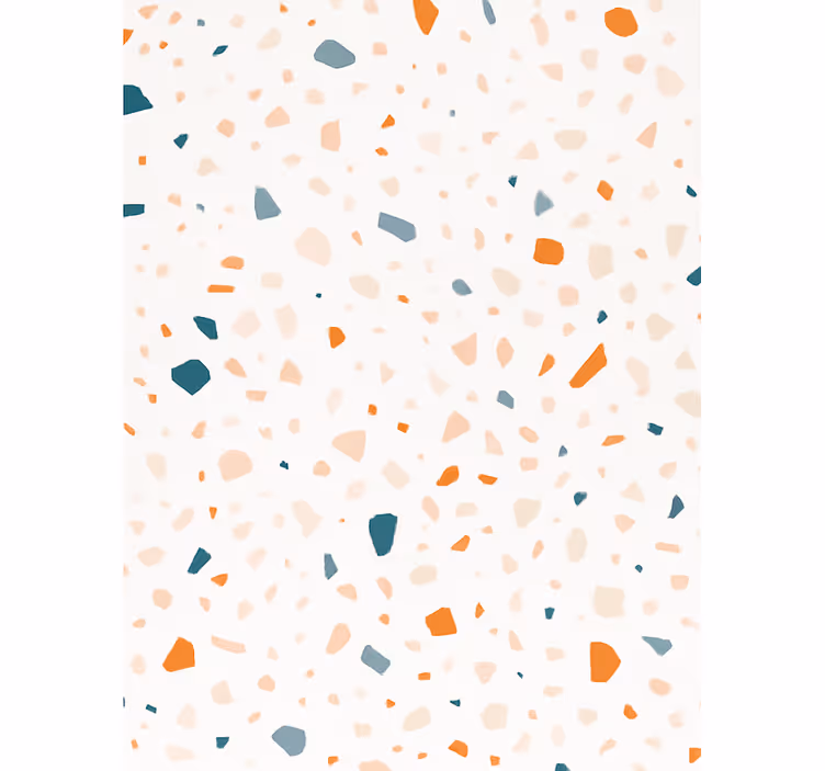 Tapet abstract în nuanțe de teal și teracotă - TenStickers