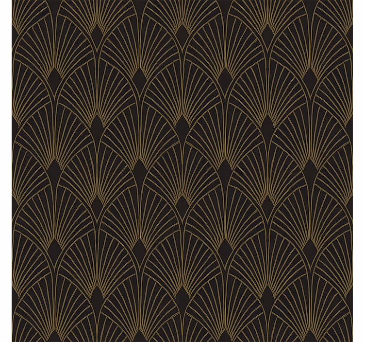 Geometric tapet ventilator deco aurit - TenStickers