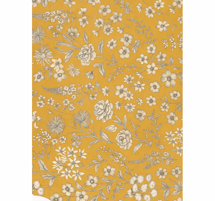 Tapet dormitor model floral vintage - TenStickers
