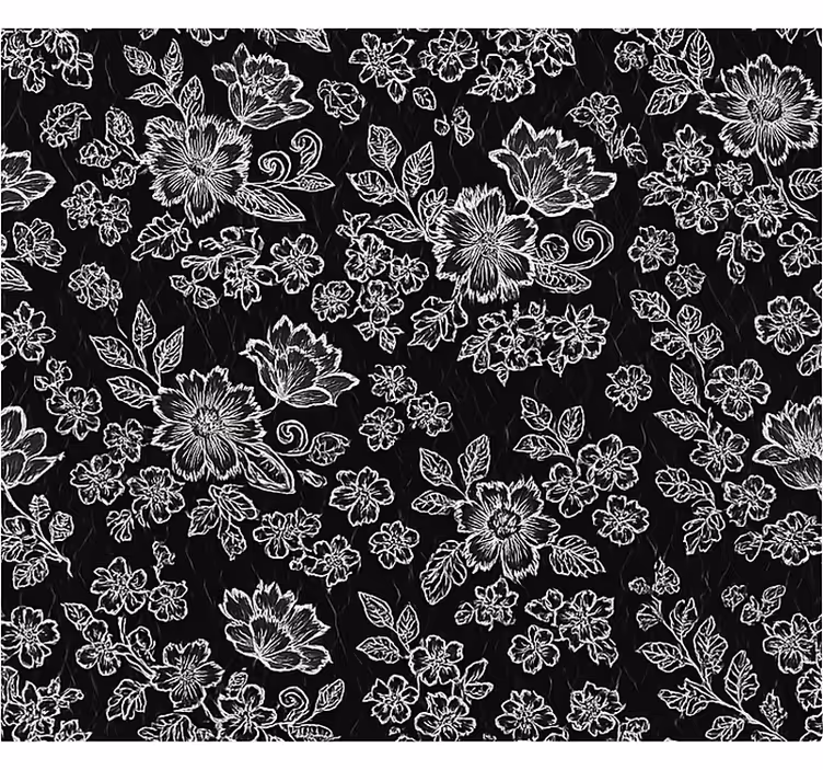 Tapet dormitor design floral închis - TenStickers
