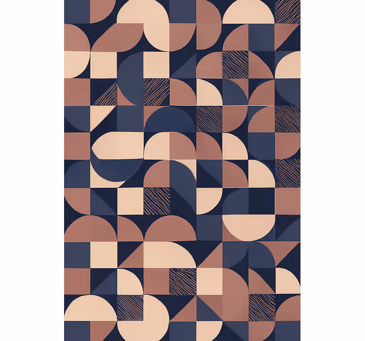 Tapet dormitor design geometric abstract violet - TenStickers