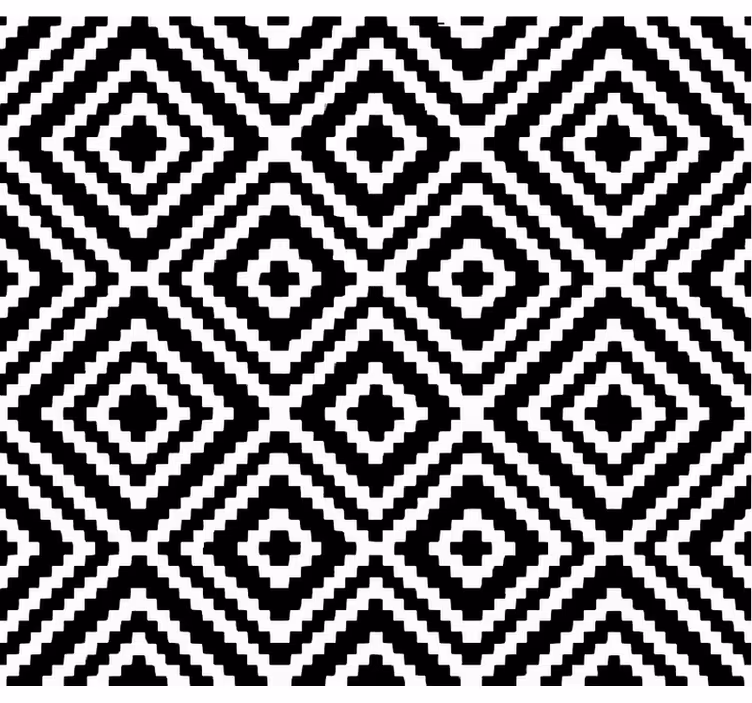 Tapet camera de zi design pătrat alb-negru - TenStickers