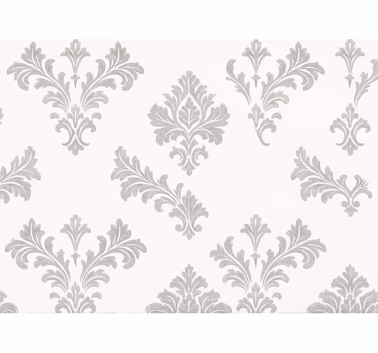 Tapet dormitor design argintiu metalic - TenStickers