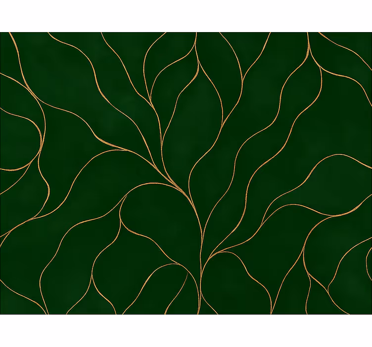 Tapet dormitor textură marmură verde și aurie - TenStickers