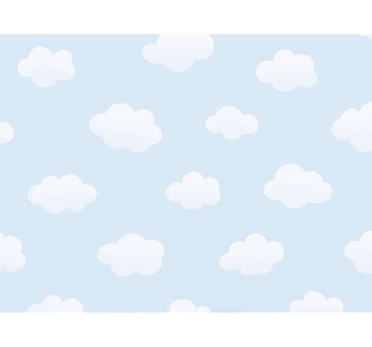 Tapet copii model nori simpli - TenStickers