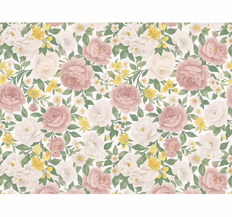 Tapet dormitor motiv botanic misterios fumuriu - TenStickers