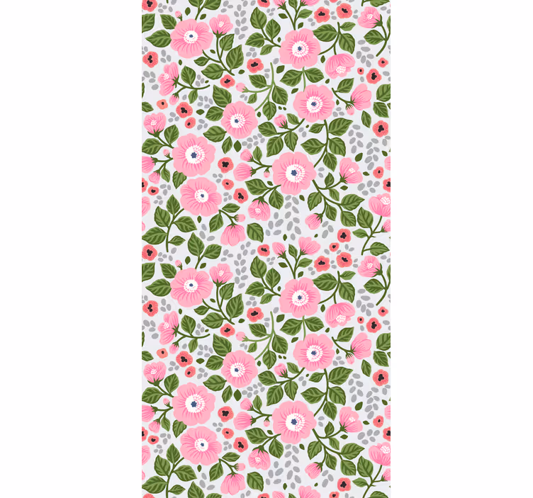 Tapet flori capete de flori roz frumoase - TenStickers