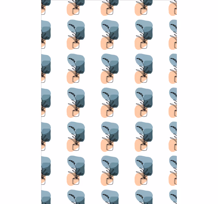 Tapet flori design minimalist cu orhidee - TenStickers