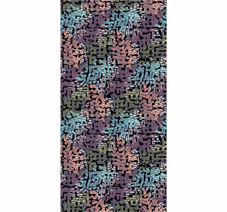 Tapet floral flora colorată originală vibrantă - TenStickers