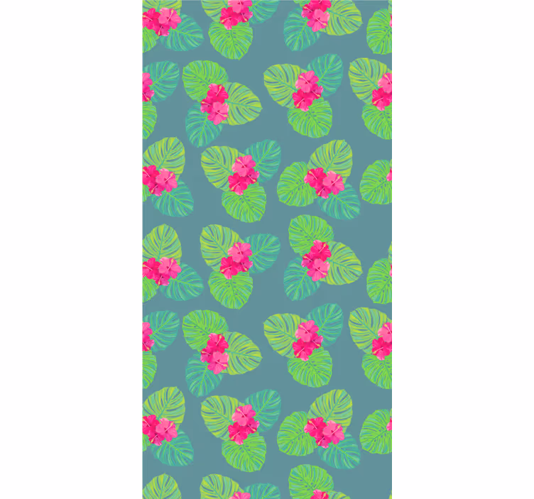 Tapet floral design cu flori de magnolie pe apă - TenStickers