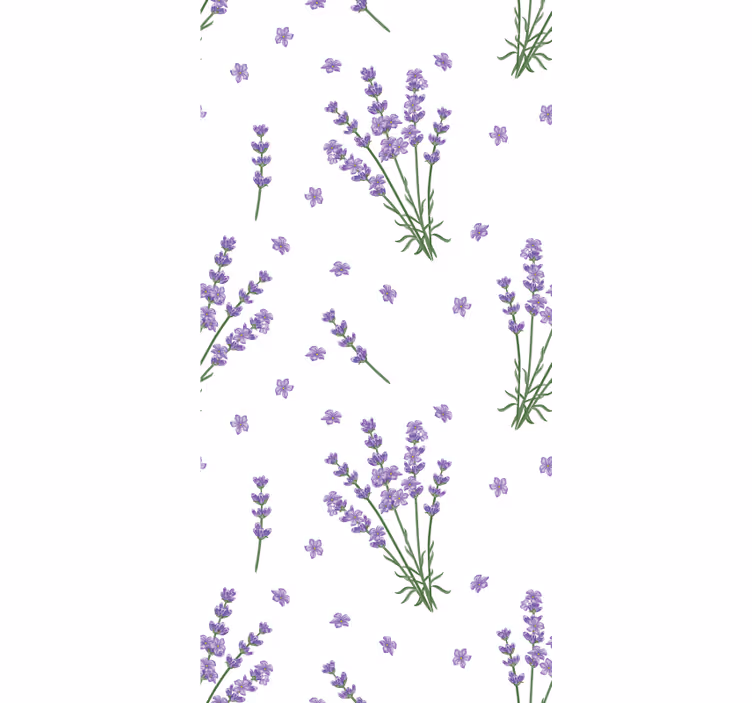 Tapet floral cu lavandă provensală - TenStickers