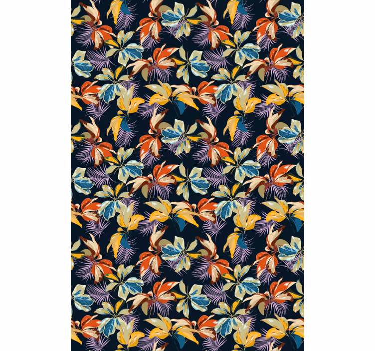 Tapet floral design cu crin de tigru - TenStickers