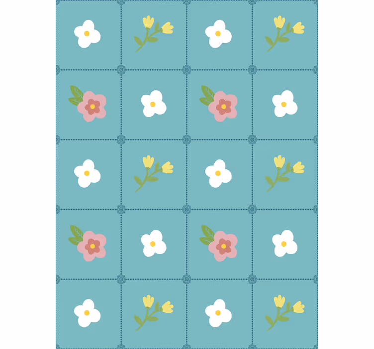 Tapet floral decor stil "granny chic" - TenStickers