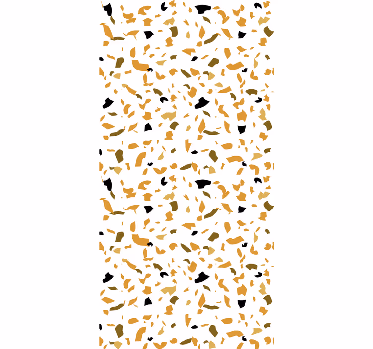 Tapet dormitor culori calde stil terrazzo - TenStickers