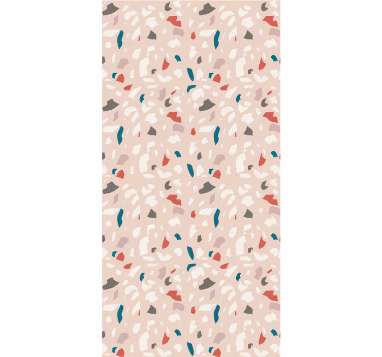 Tapet dormitor cu model efect terrazzo - TenStickers