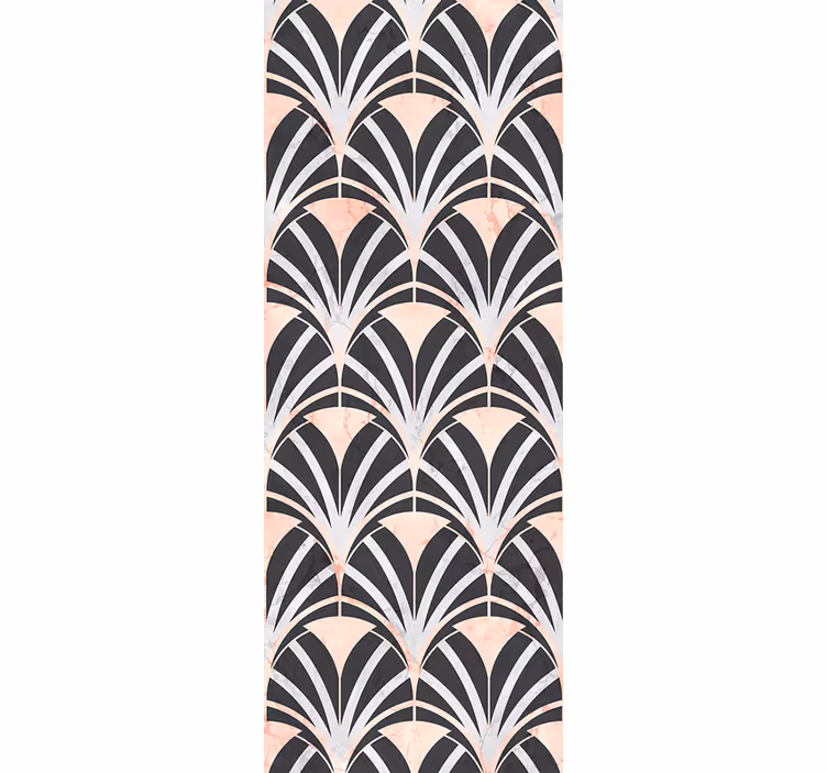 Tapet dormitor efect marmură stil art deco - TenStickers