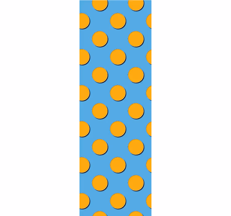 Tapet dormitor model retro cu puncte geometrice - TenStickers