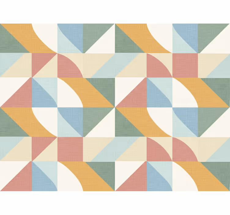 Tapet rustic forme geometrice în culori deschise - TenStickers