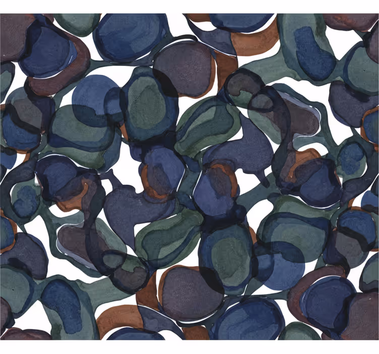 Tapet abstract design spiralat culori închise - TenStickers